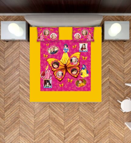 Customized for Kids Girl Printed Bedsheet